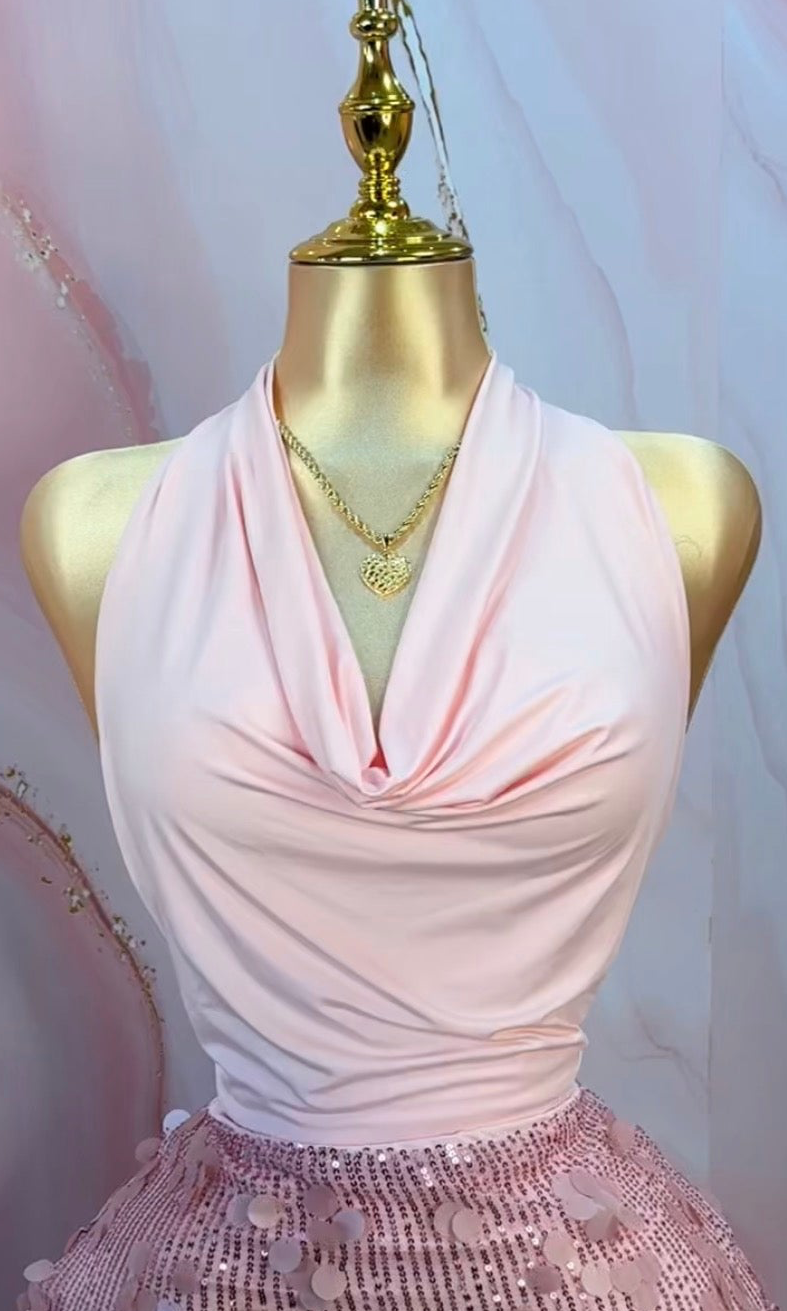 Blush Muse Halter Top