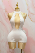 White Doll Romper